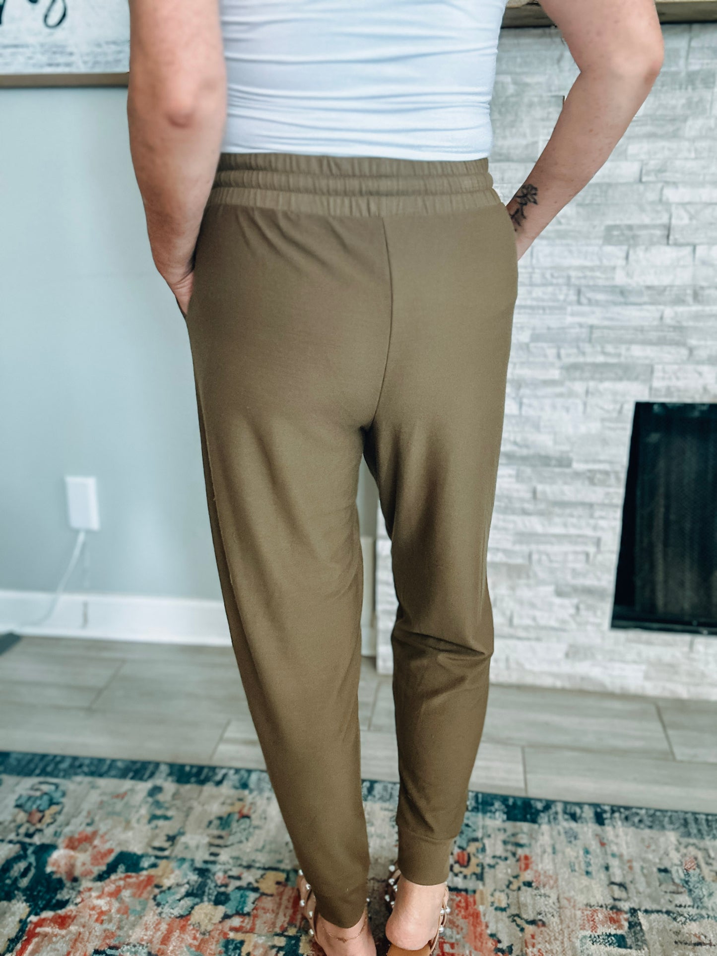 Brown Lightweight Joggers - Size Large