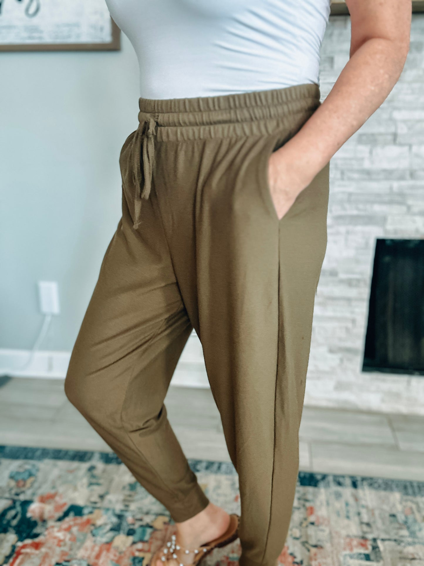 Brown Lightweight Joggers - Size Large