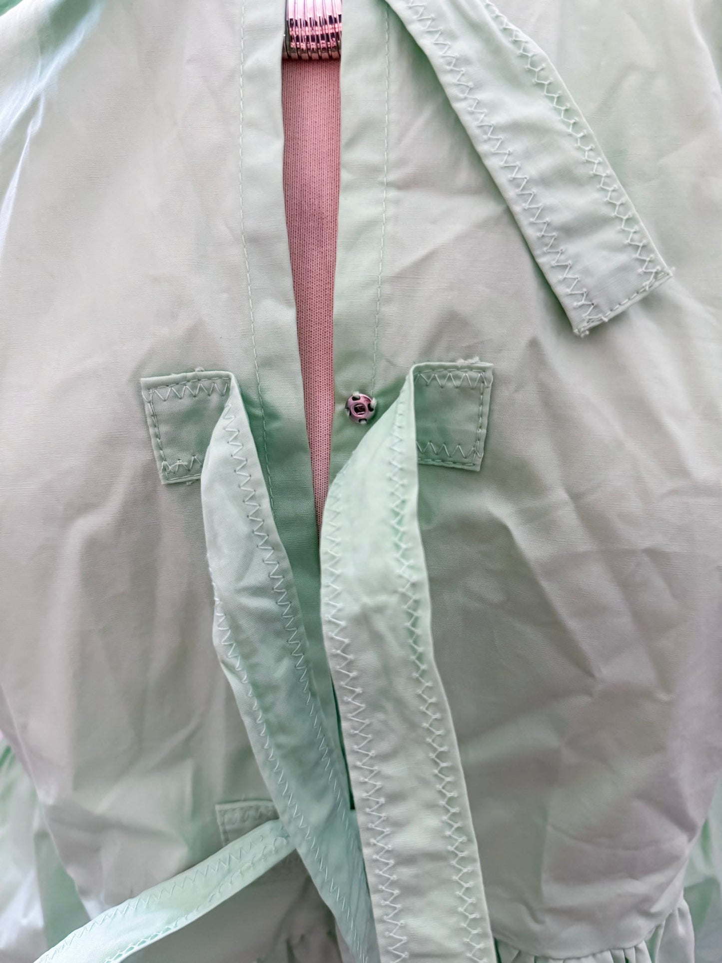 Lime Solid Poplin Knot Top by Karlie - Size Med