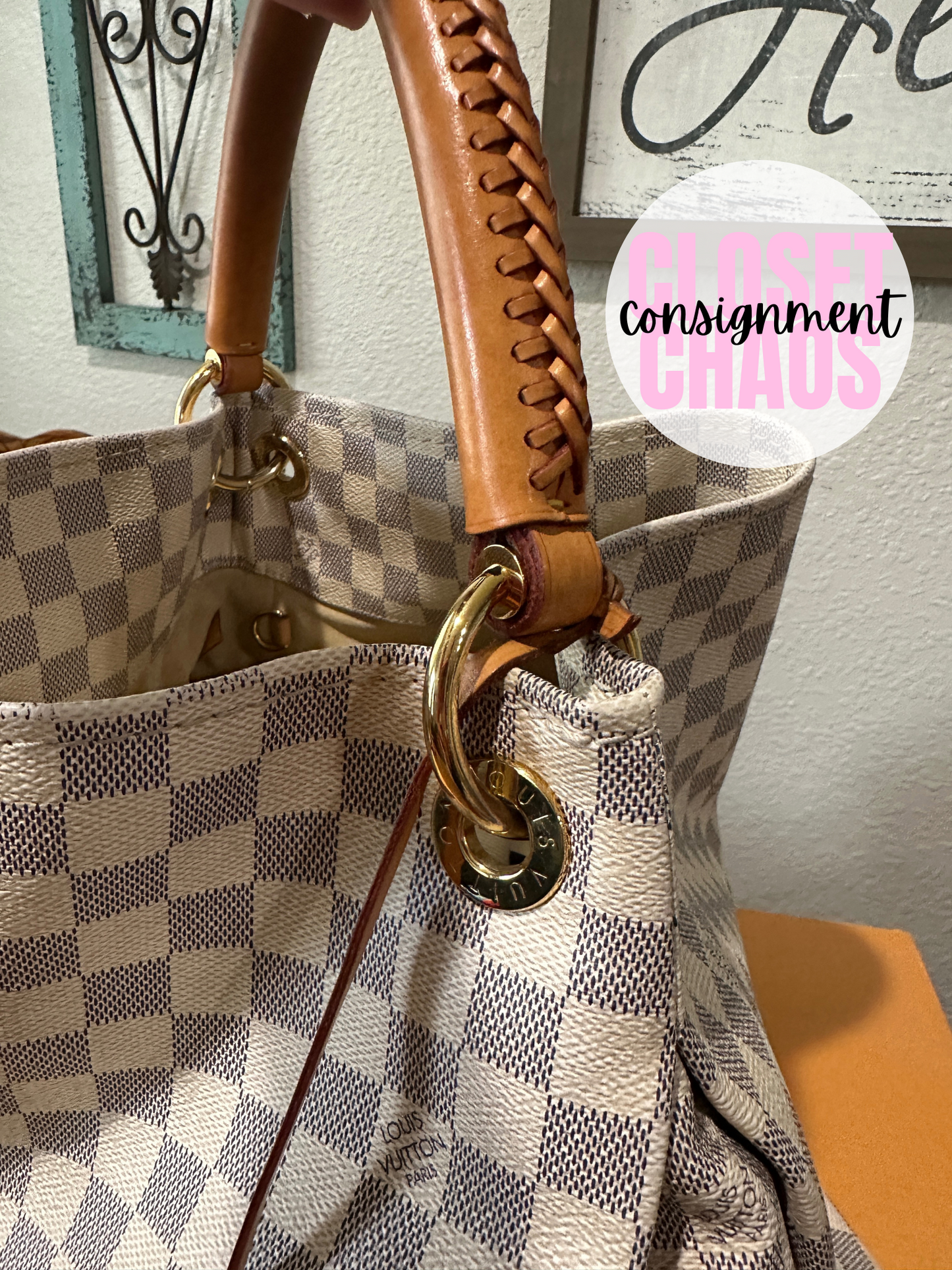 PREOWNED Louis Vuitton Damier Azur Artsy MM