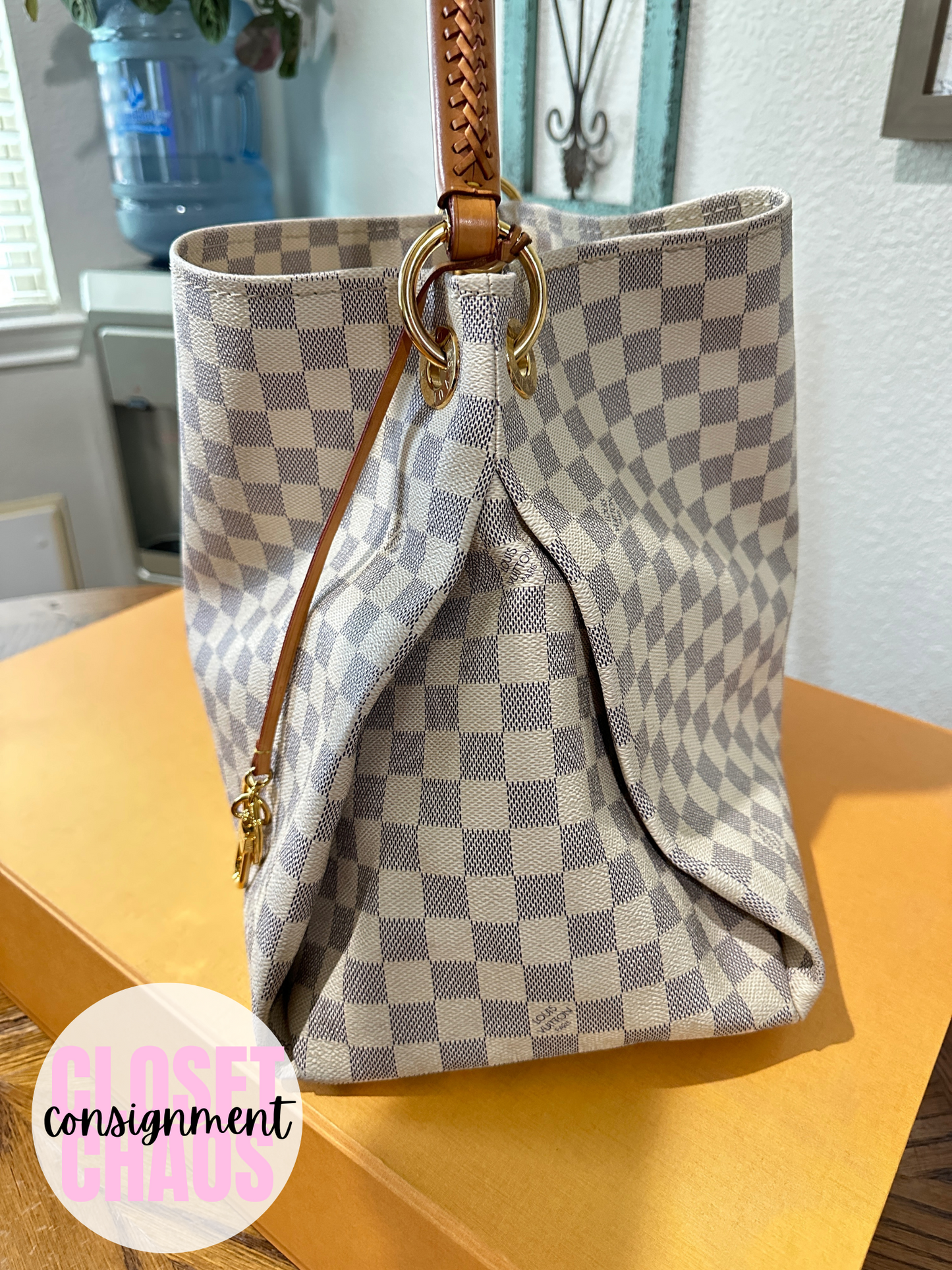 PREOWNED Louis Vuitton Damier Azur Artsy MM