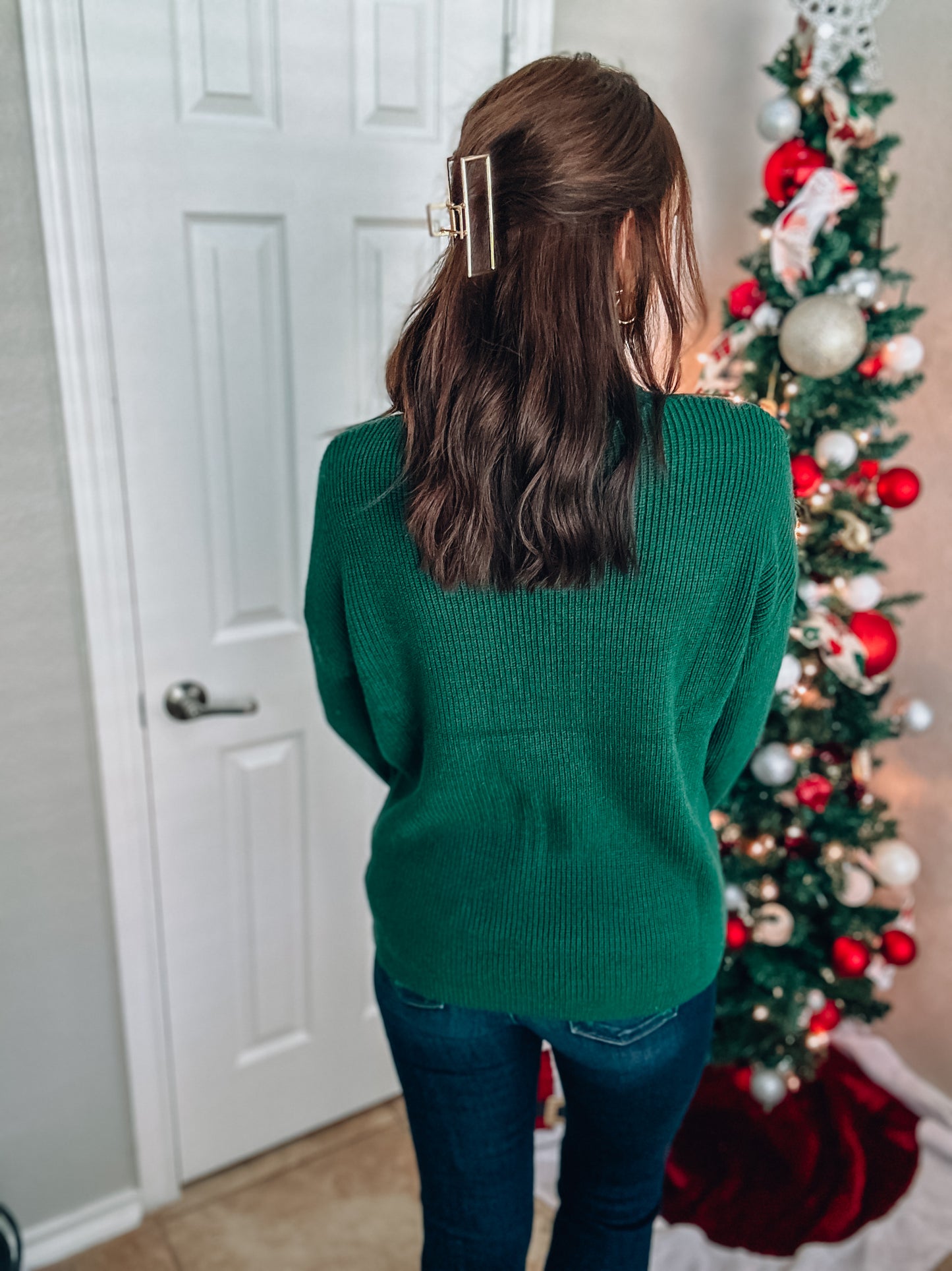 Green Long Sleeve Turtleneck Sweater NWT - Size Large