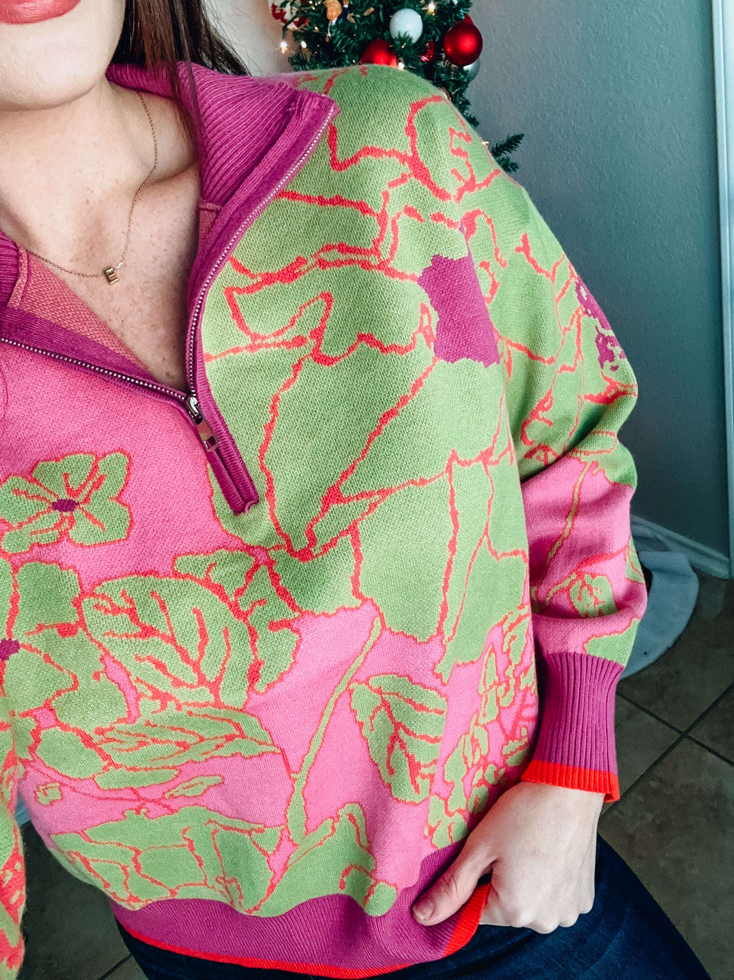 Signature Move Quarter Zip Sweater - Sizes Small, Medium & Large