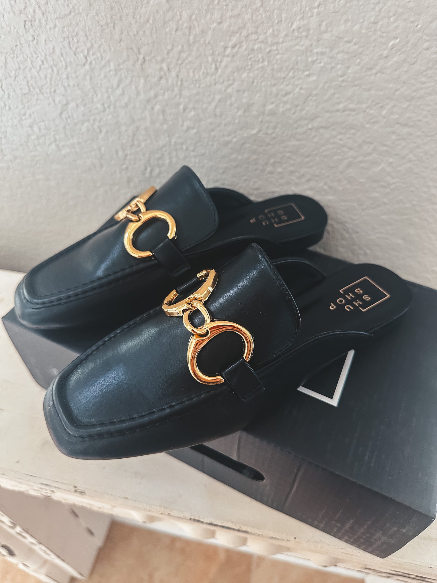 Shu Shop Black Mules - Size 7