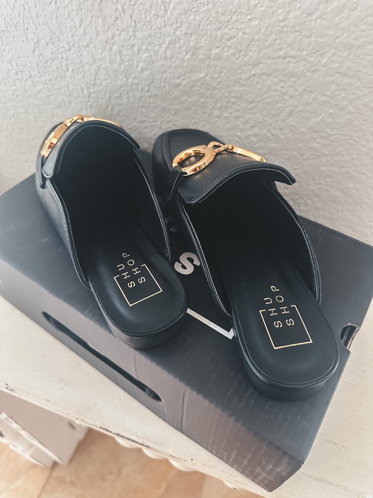 Shu Shop Black Mules - Size 7