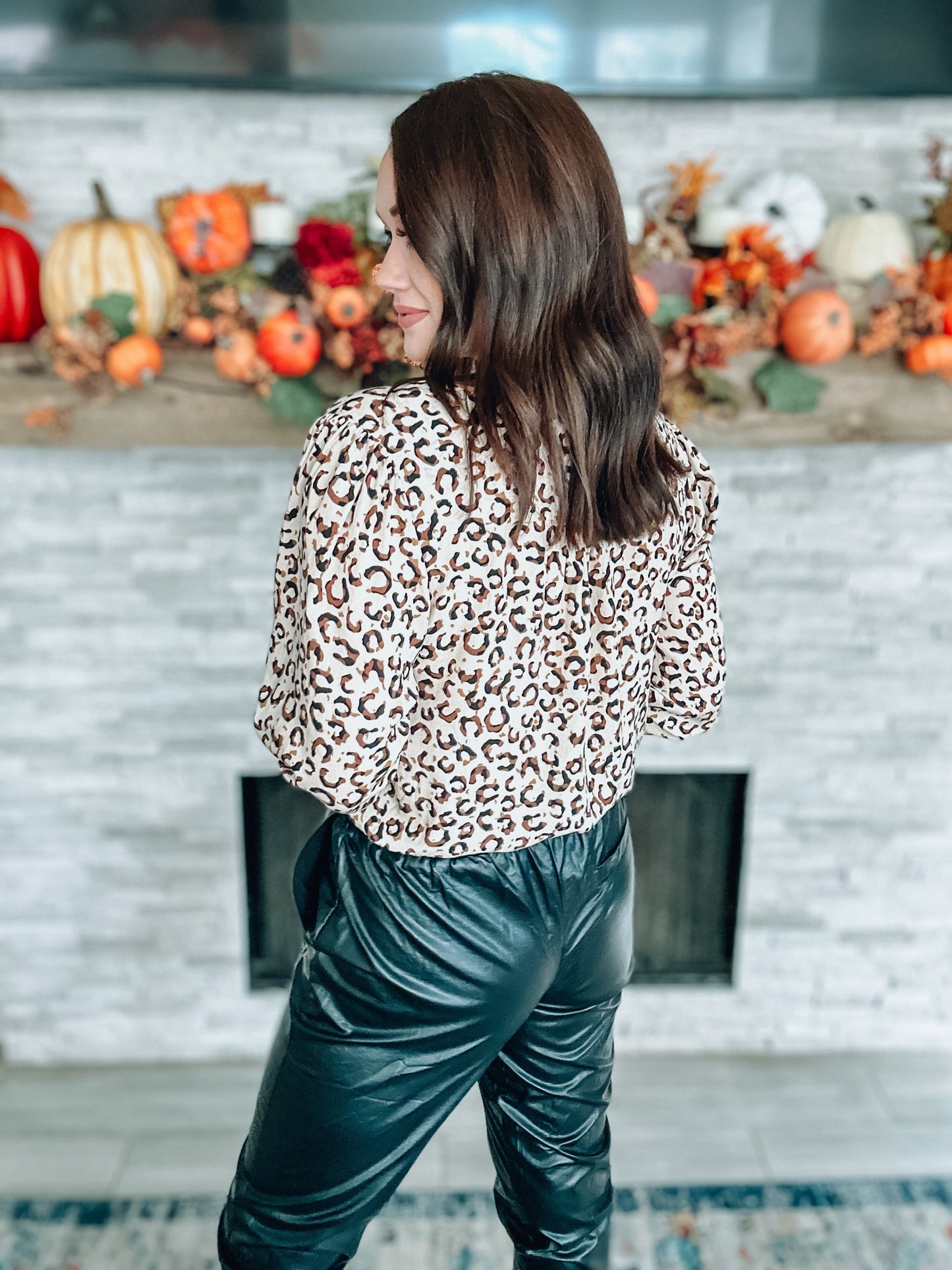 Leopard Print Bodysuit NWT - Size Small