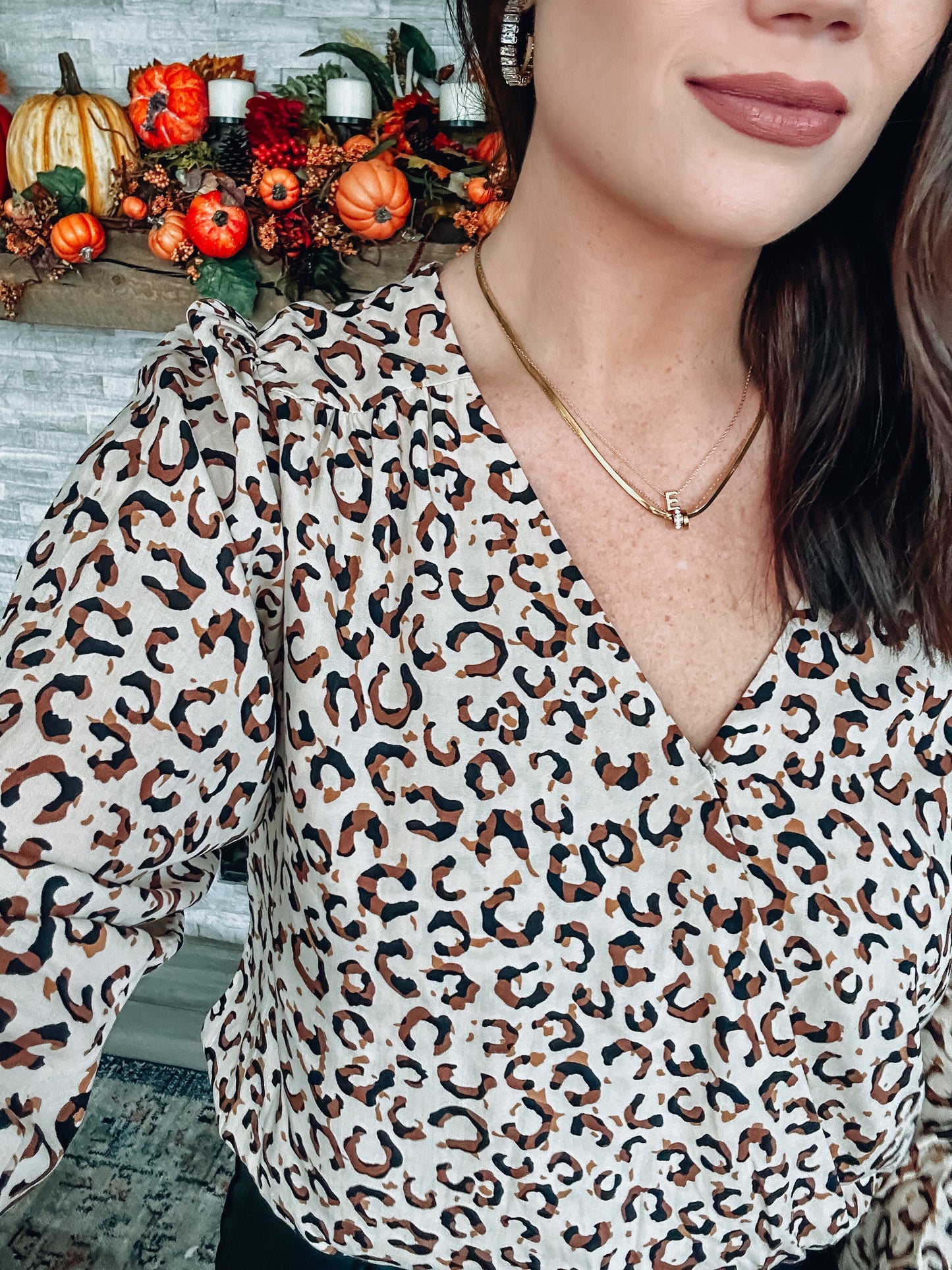 Leopard Print Bodysuit NWT - Size Small