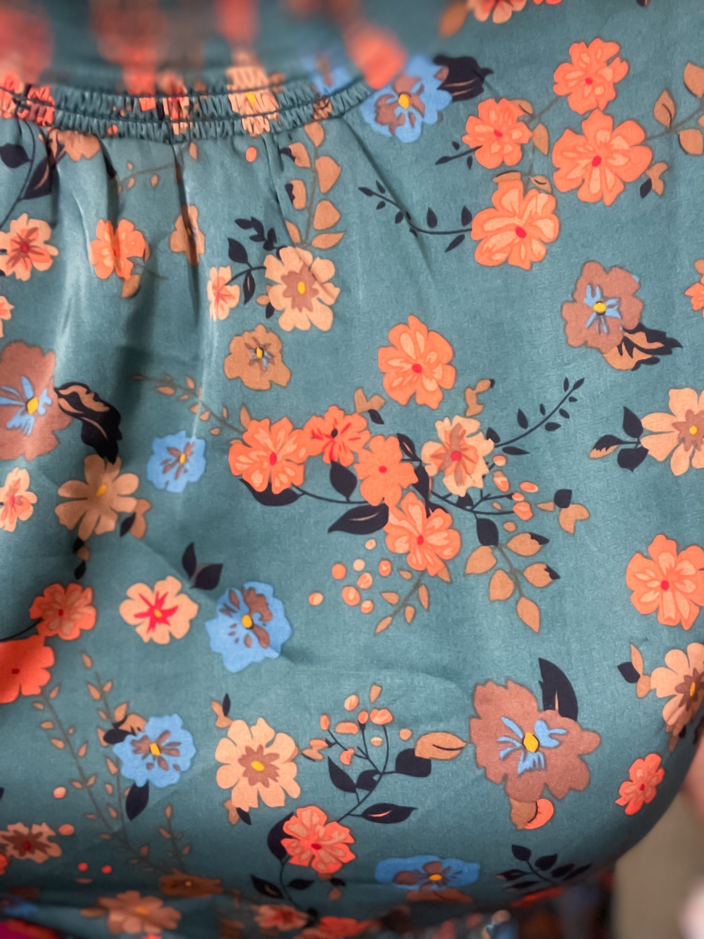 Flower Print Smocked Waist Dress by THML NWT - Size XL