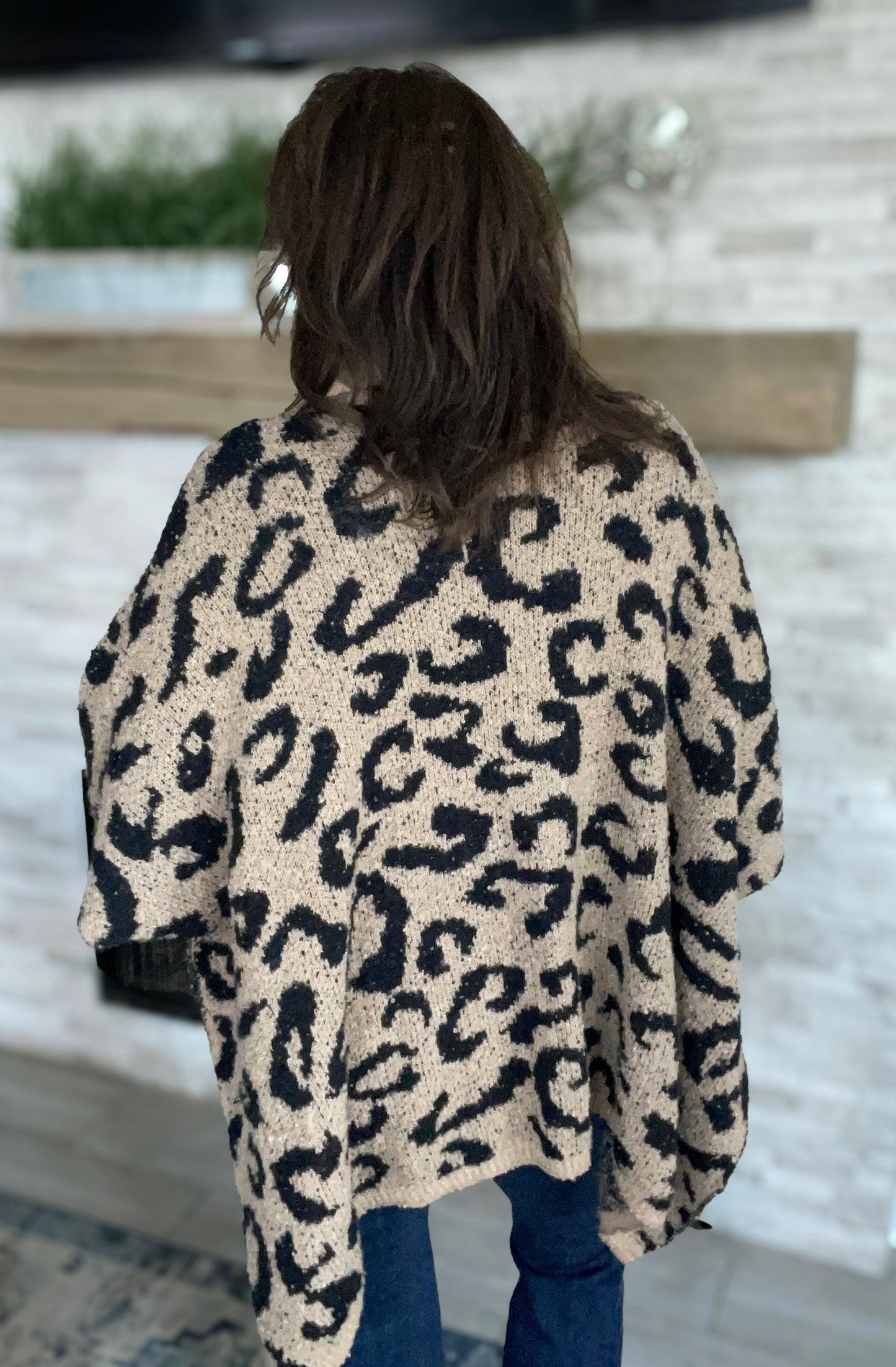 Cozy Leopard Cardigan by Texas True Threads - One Size