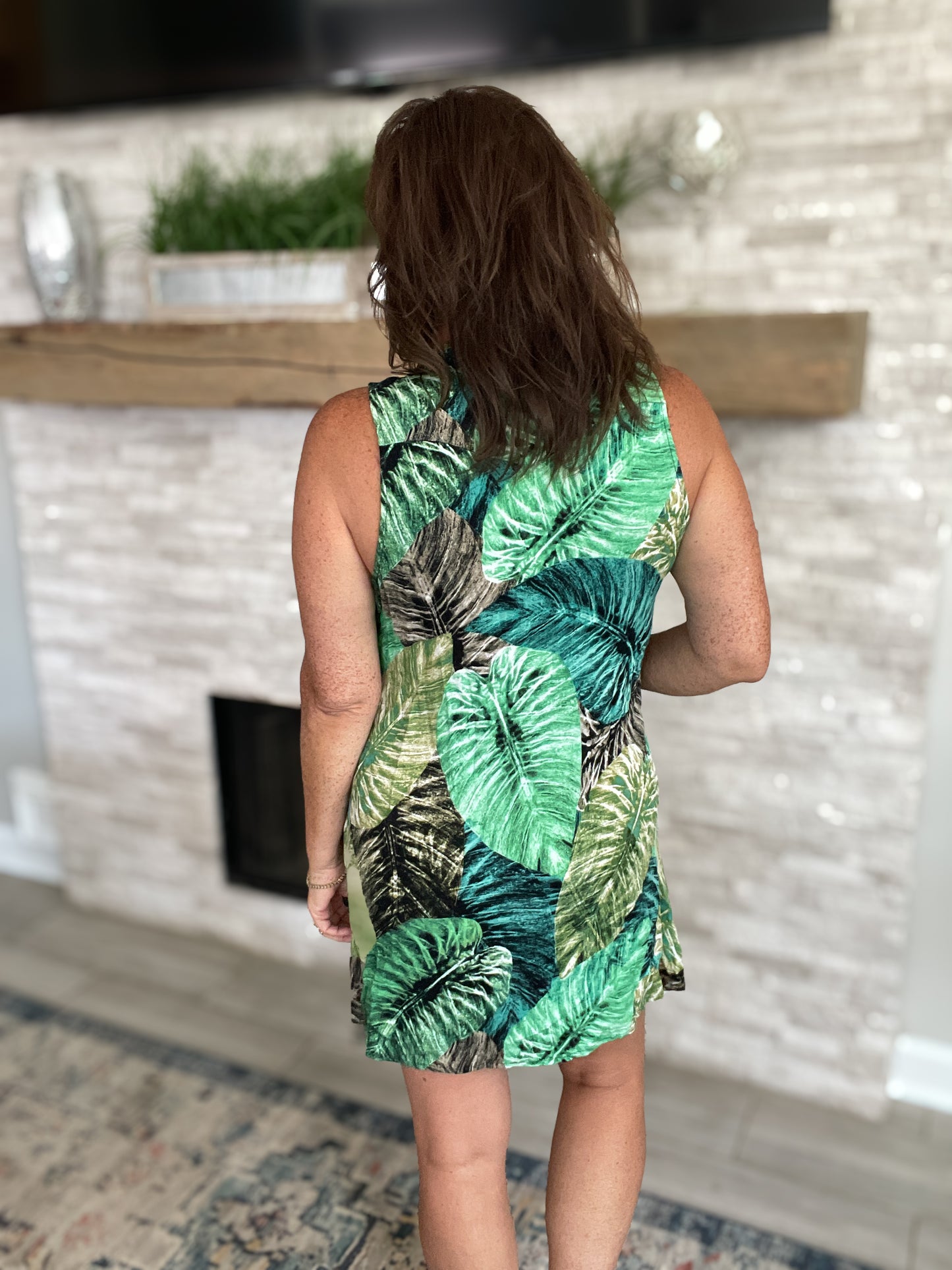 Tropical Floral Dress by Cupio - Size XL