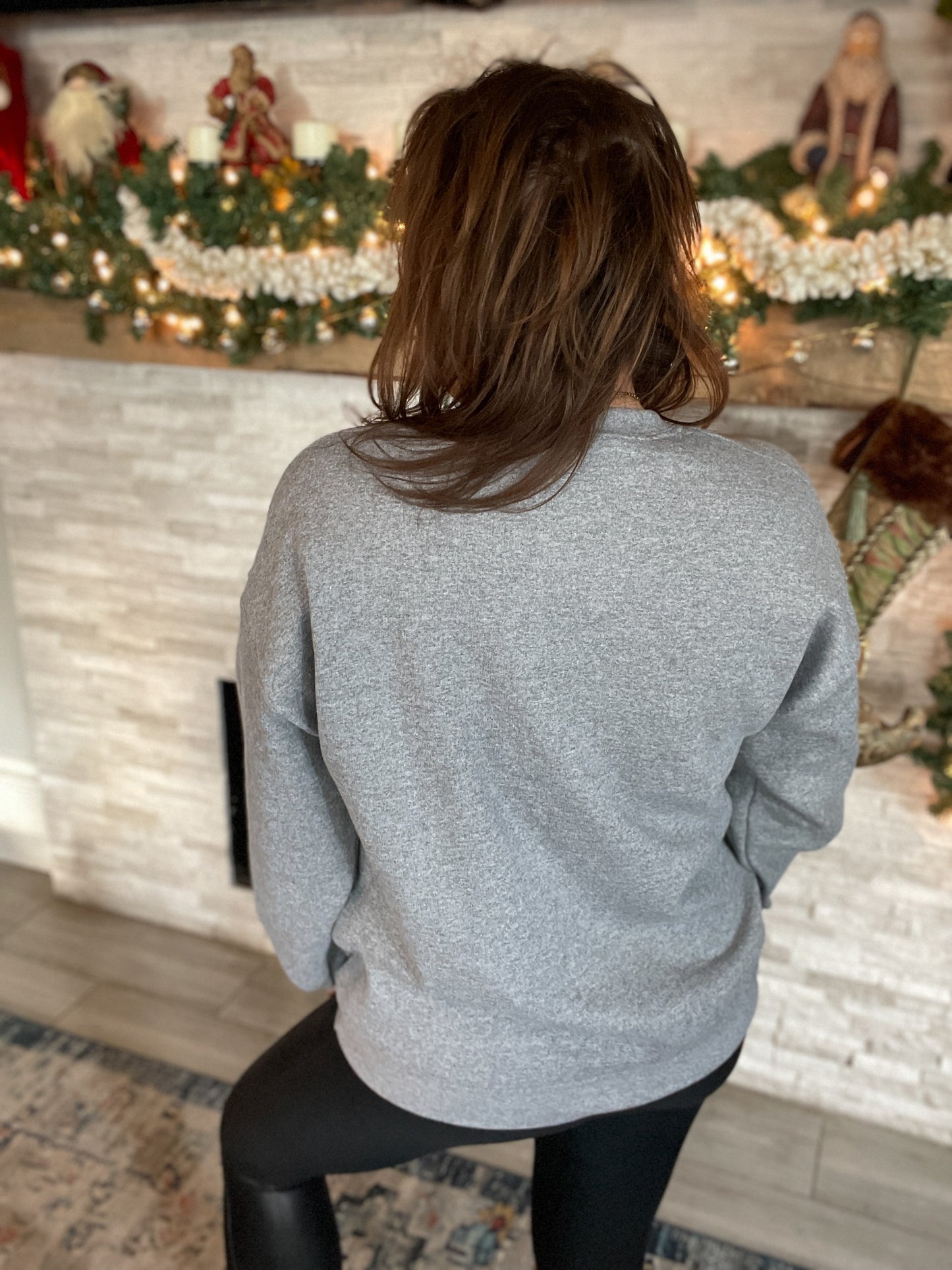 Merry Christmas Patch Sweatshirt NWOT - Size XL