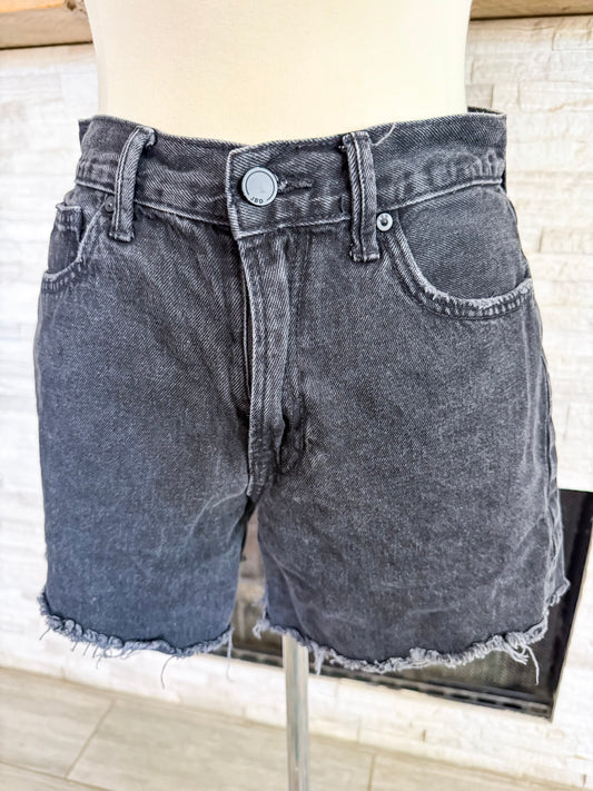 Black Frayed Hem Shorts by JBD - Size Med