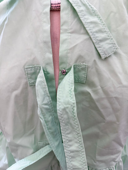 Lime Solid Poplin Knot Top by Karlie - Size Med