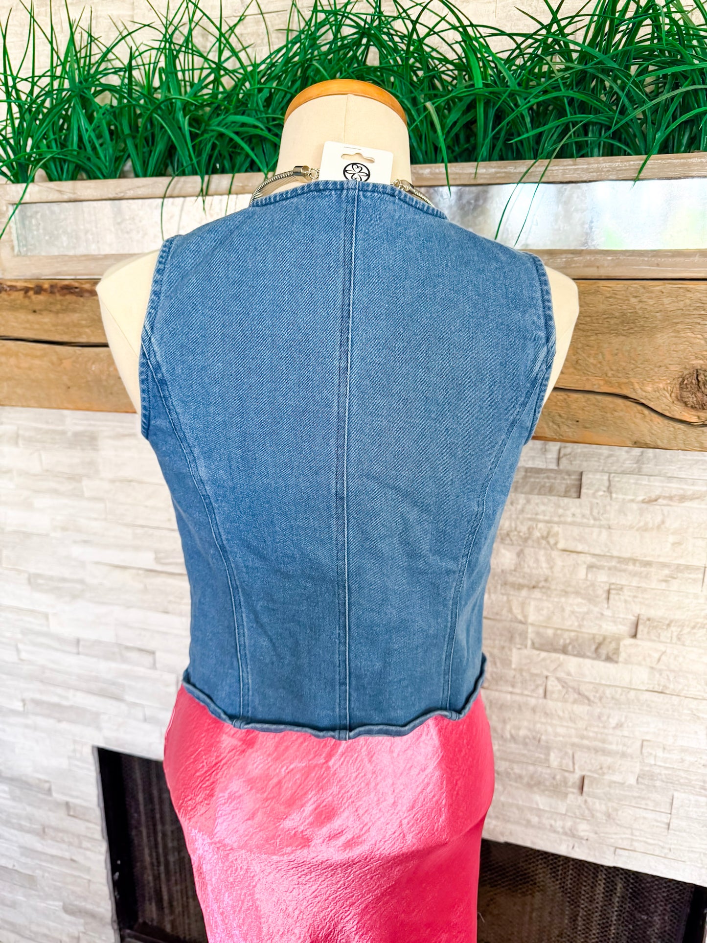 Denim Vest - Size Small