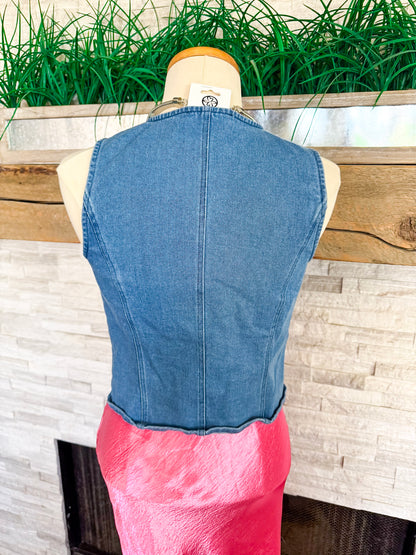 Denim Vest - Size Small