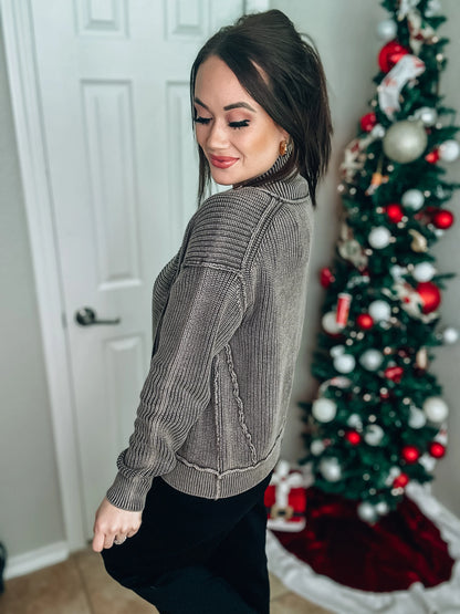 Brown Wash Cardigan - NWT - Sizes Small and Medium