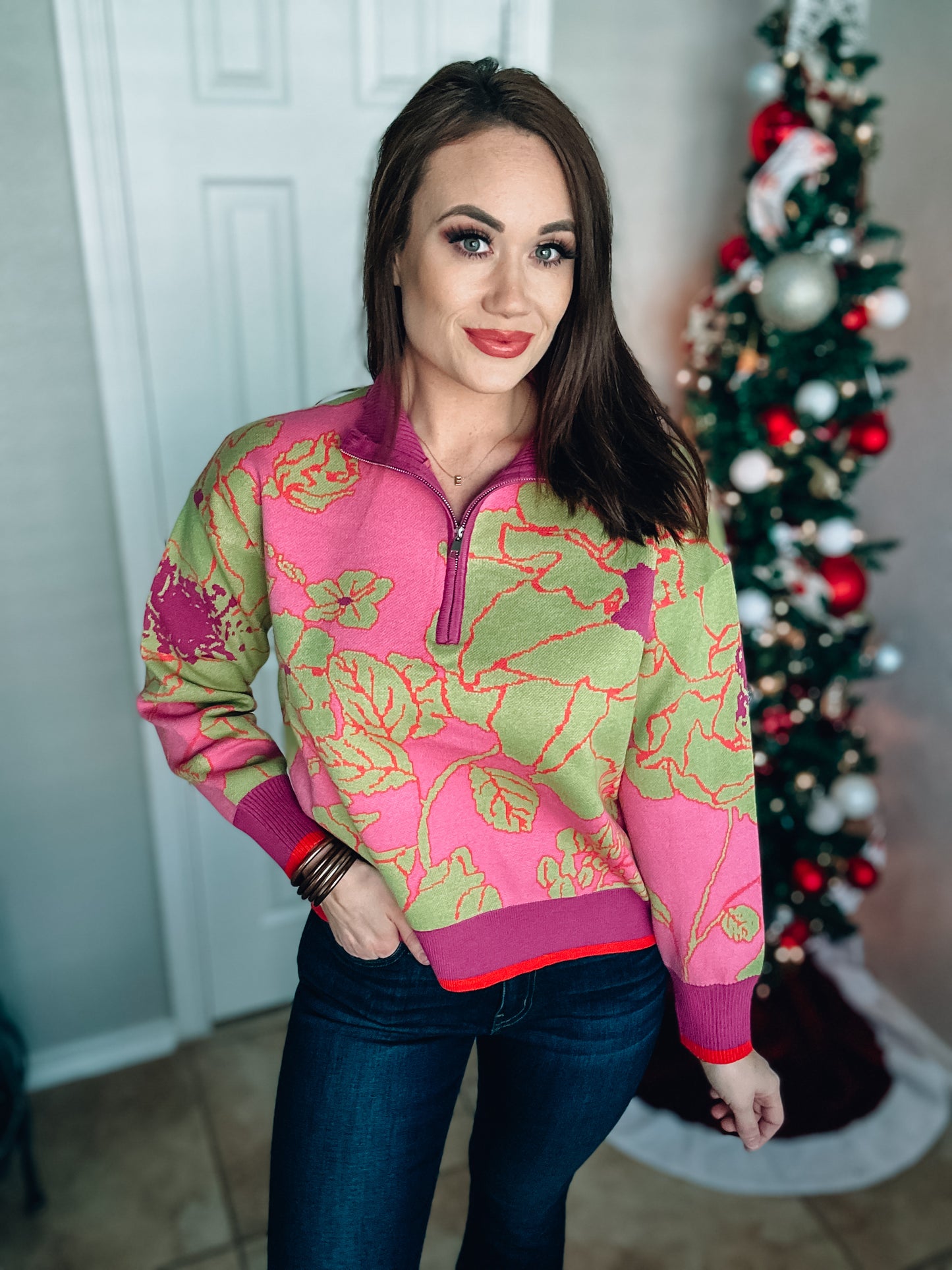 Signature Move Quarter Zip Sweater - Sizes Small, Medium & Large