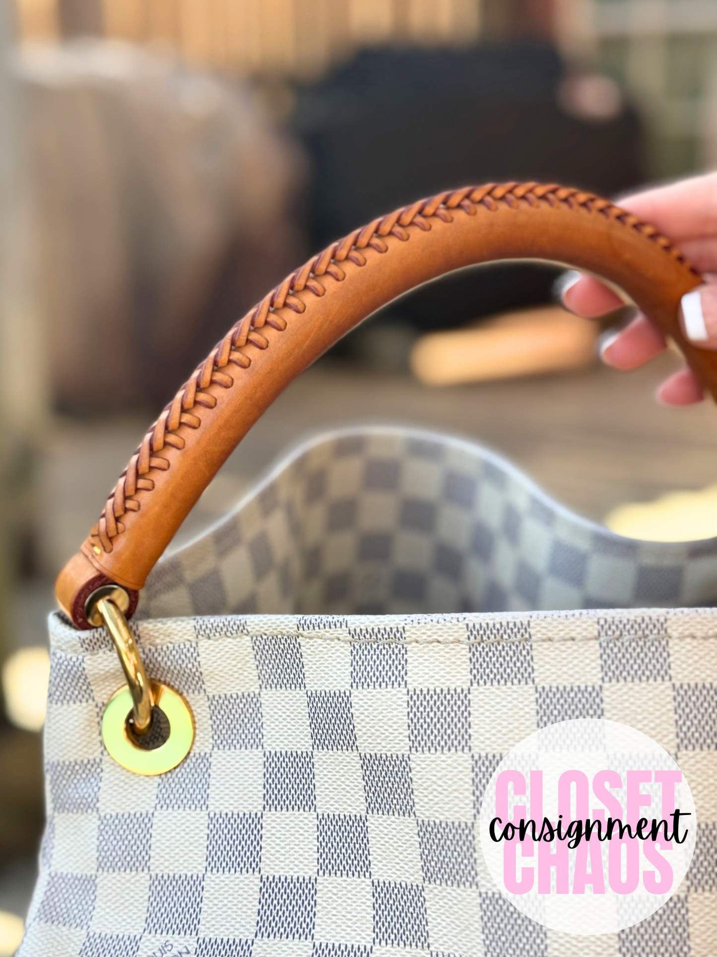 PREOWNED Louis Vuitton Damier Azur Artsy MM