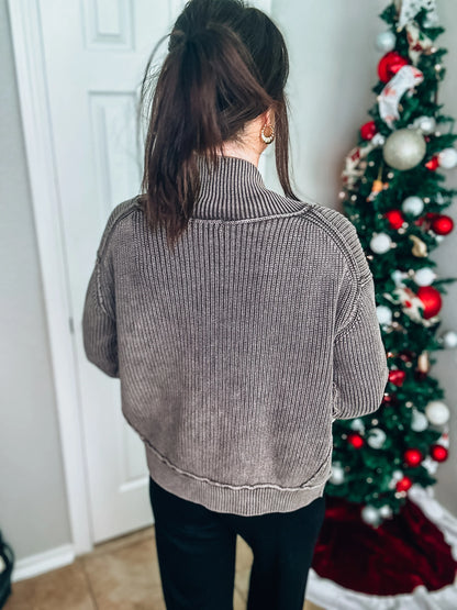 Brown Wash Cardigan - NWT - Sizes Small and Medium