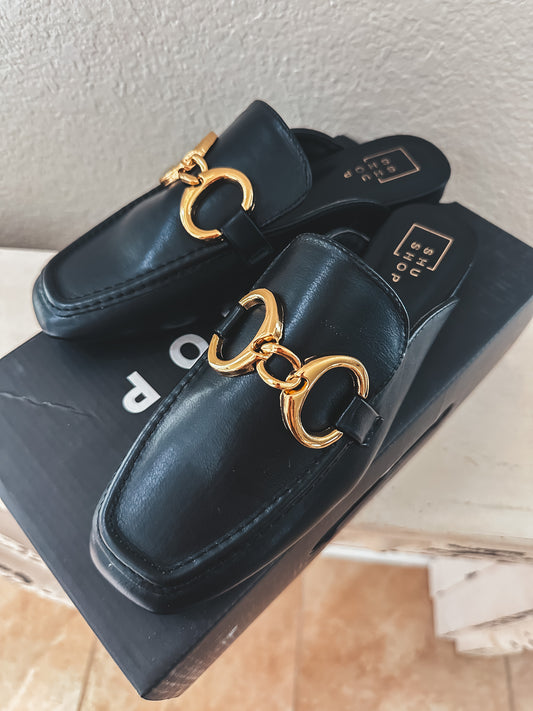 Shu Shop Black Mules - Size 7