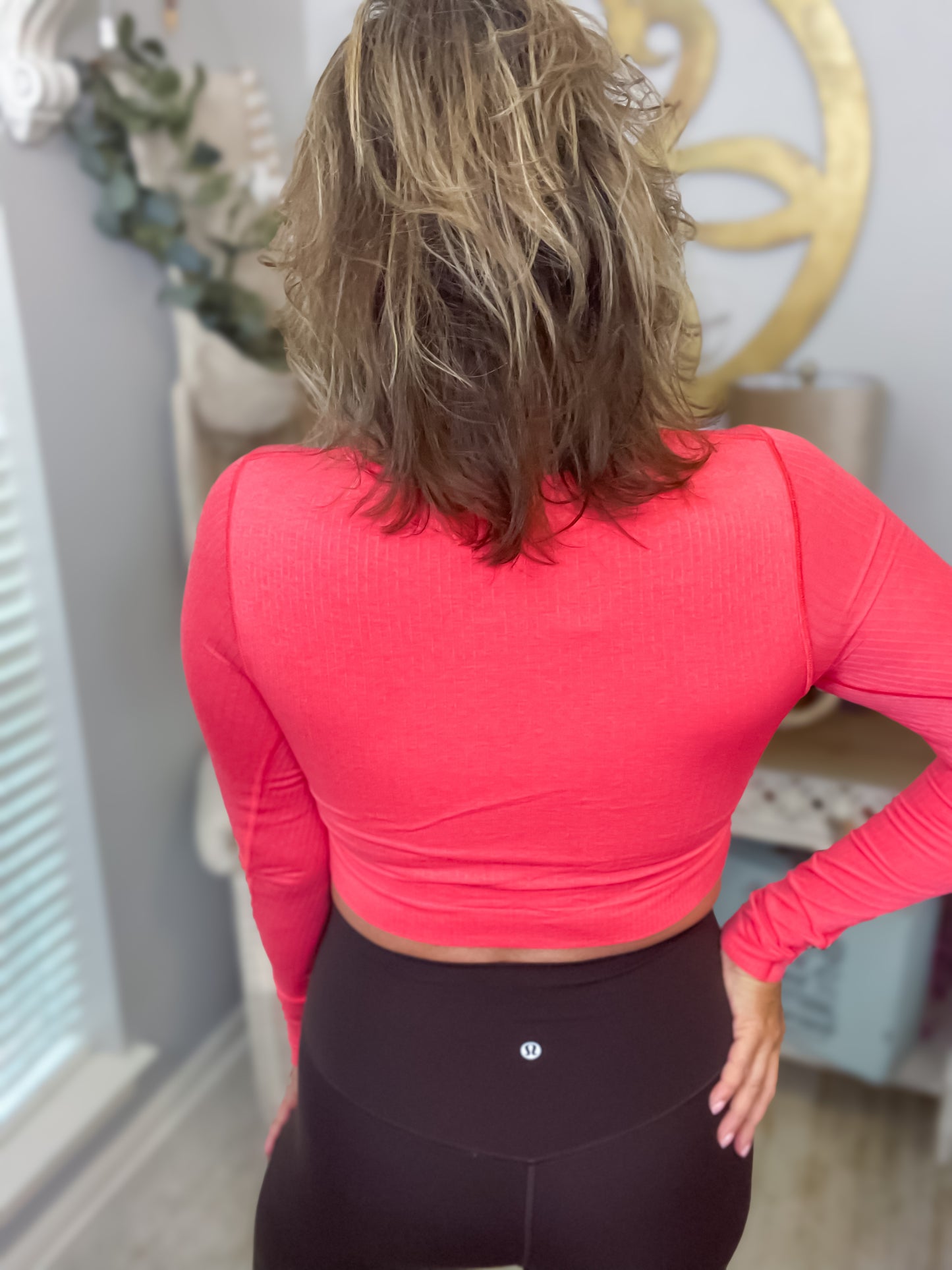 Lululemon Ebb to Street Crop Long Sleeve - Size 8