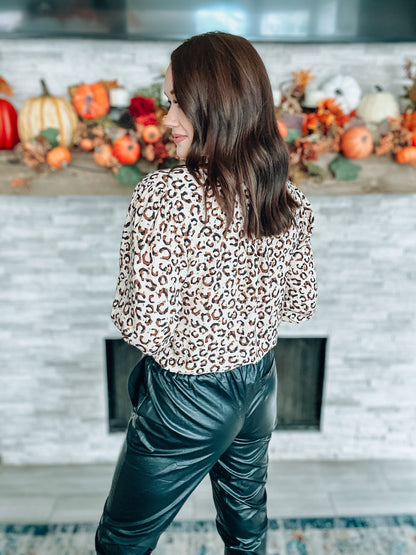 Leopard Print Bodysuit NWT - Size Small
