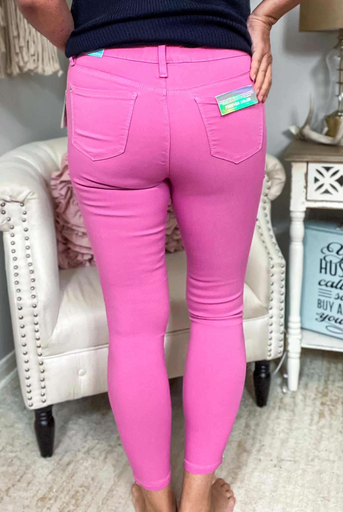 YMI Hyperstretch Midrise Skinny Jean Flamingo NWT - Size Small