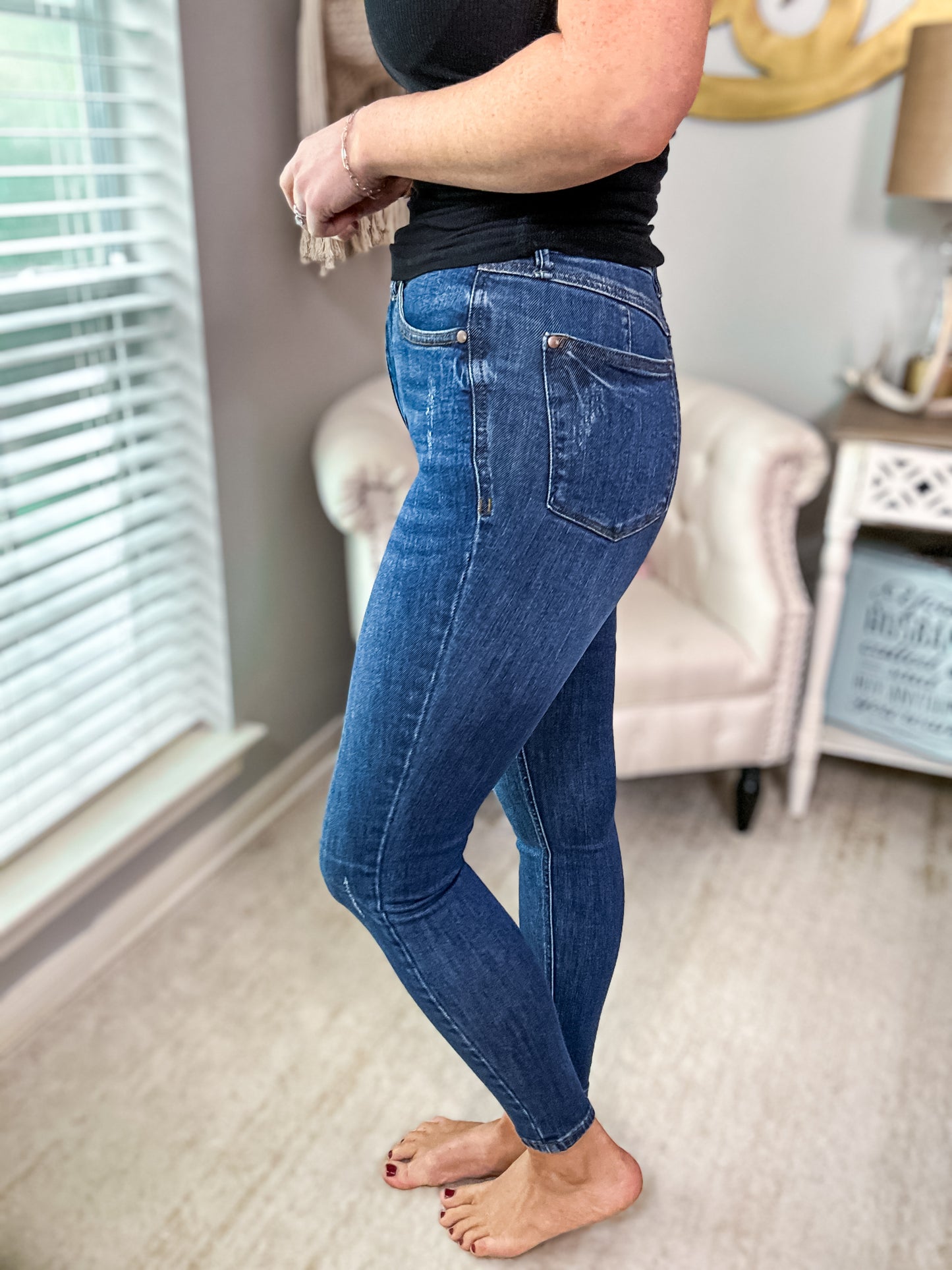 Judy Blue High Waist Tummy Control Skinny Jean - Size 3/26