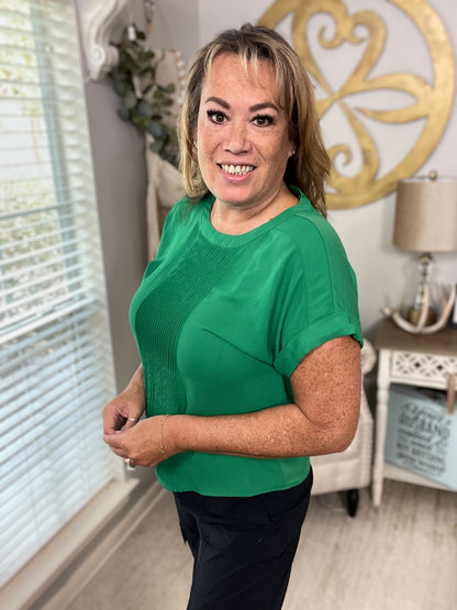 Green Blouse by Ann Taylor - Size Small