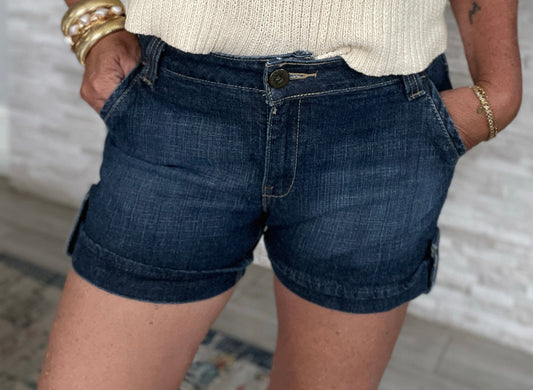 Levi's Dark Denim Shorts - Size 10