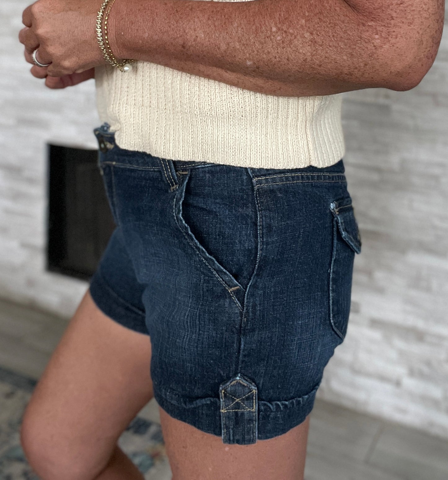 Levi's Dark Denim Shorts - Size 10