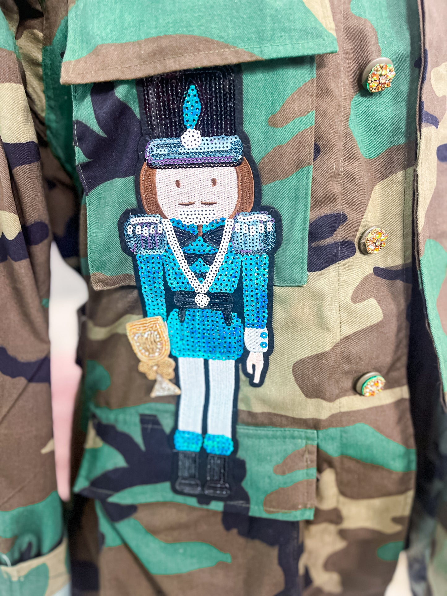 One-of-a-Kind Camo Christmas Nutcracker