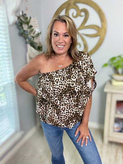 Convertible Top Leopard Print - Size Medium