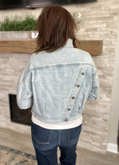 Light Wash Denim Jacket NWT - Size Small