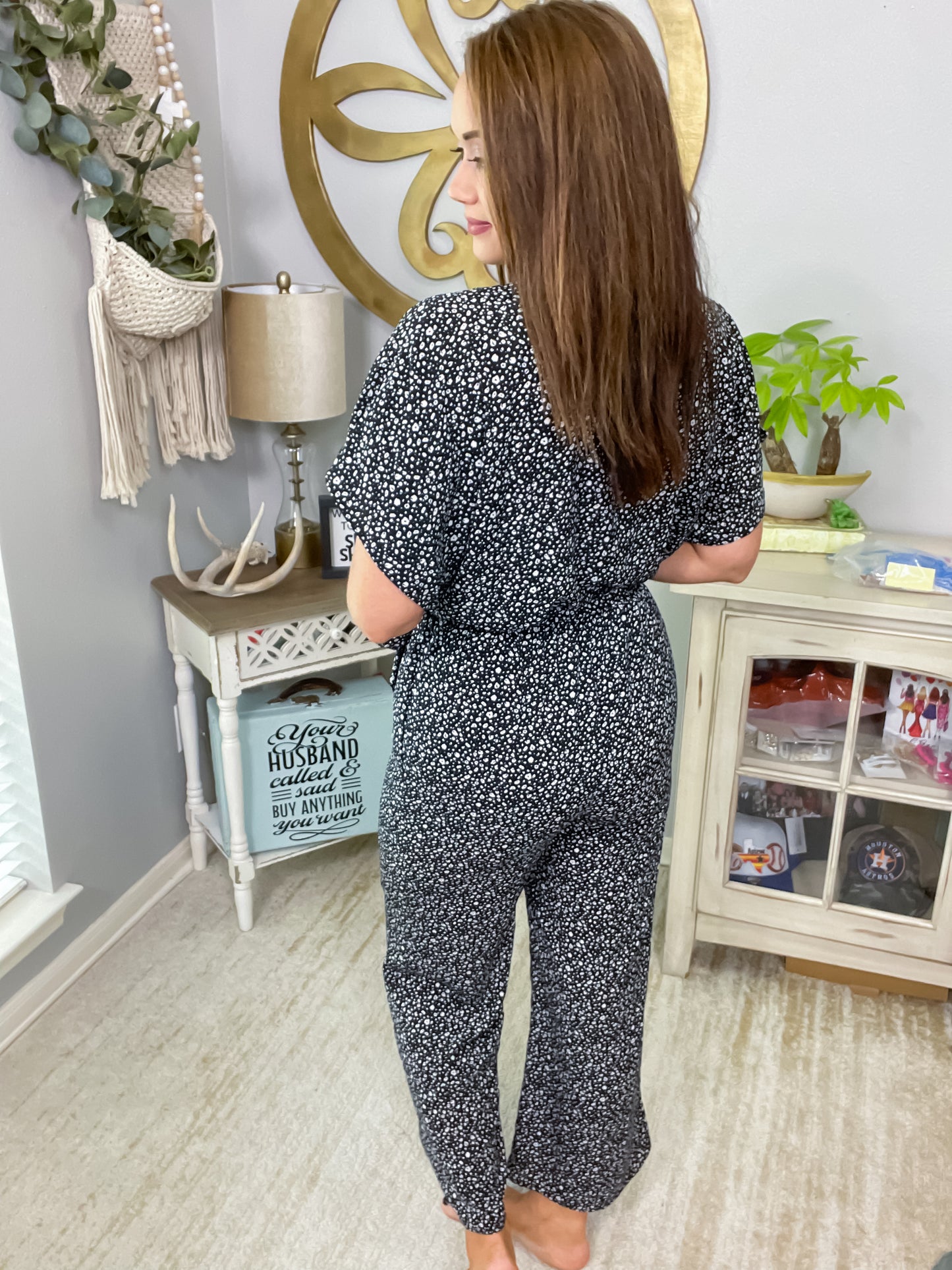 Black & White Jumpsuit - Size Small