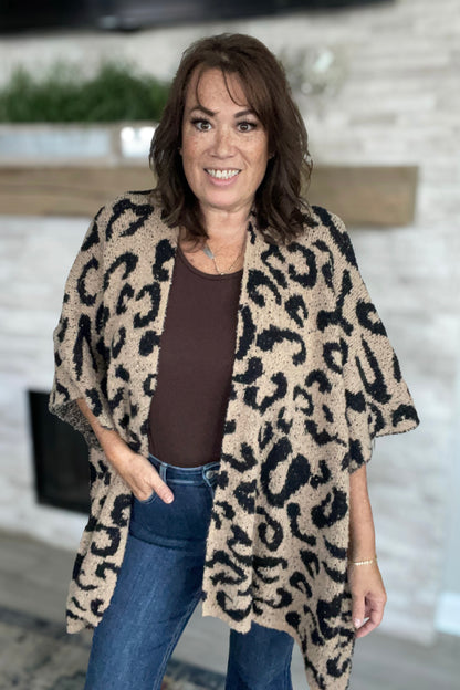 Cozy Leopard Cardigan by Texas True Threads - One Size