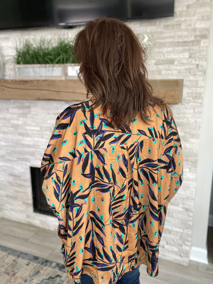 Entro Dolman Button Up Top - Size M/L