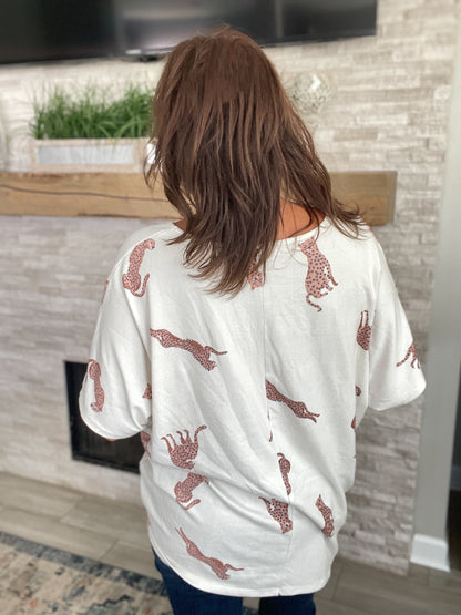 White Tiger Top by Entro - Size Large