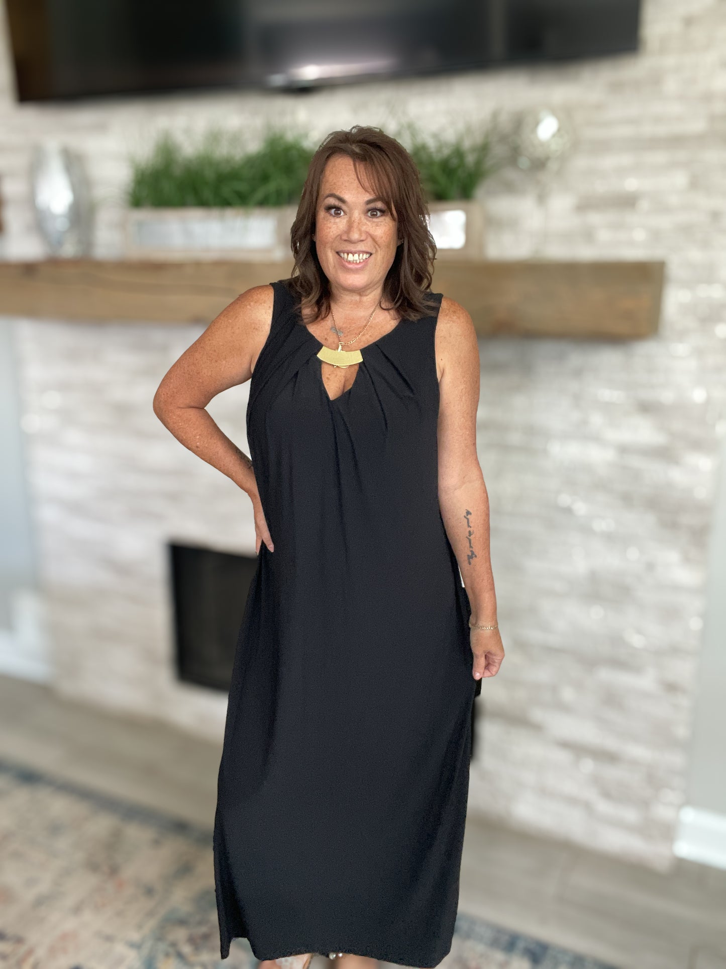 Black Sleeveless Dress by Emma & Michele - Size Large