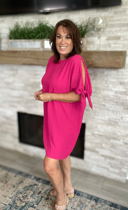 Vince Camuto Pink Cold Shoulder Dress - Size 16