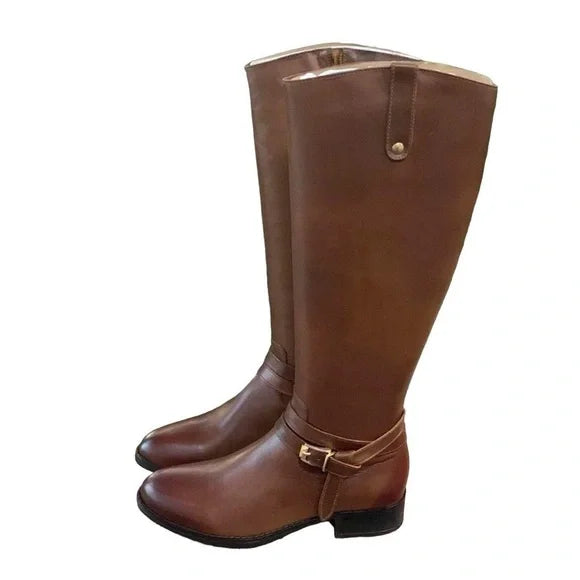 Chelsea & Violet Gabby Cognac Leather Riding Boots – Size 7 (NIB)