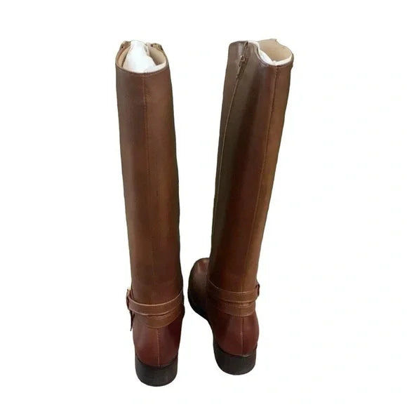 Chelsea & Violet Gabby Cognac Leather Riding Boots – Size 7 (NIB)